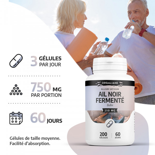 Ail Noir Fermenté - 250mg - 200 gélules