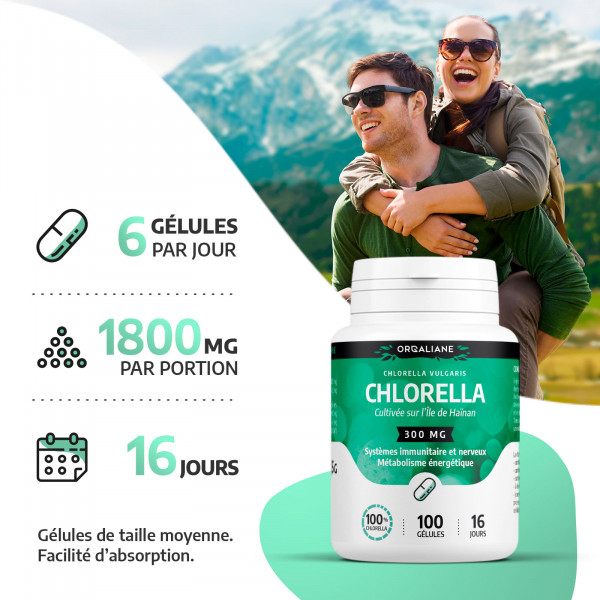 Chlorella - 200 gélules à 300 mg