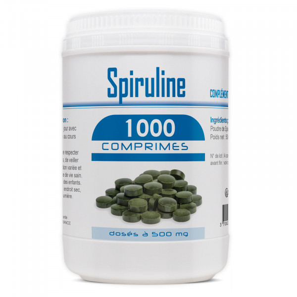 Spiruline - 500 mg - 1000 comprimés