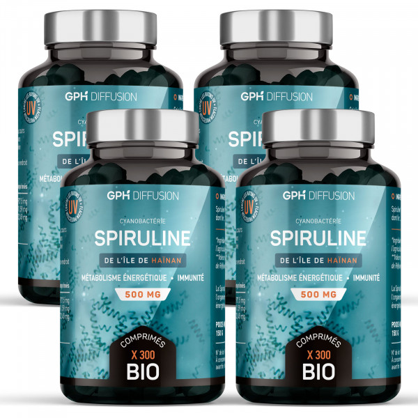 Spiruline Bio - 500 mg - 1200 comprimés