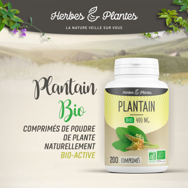 Plantain Bio - 400 mg - 200 comprimés - H&P