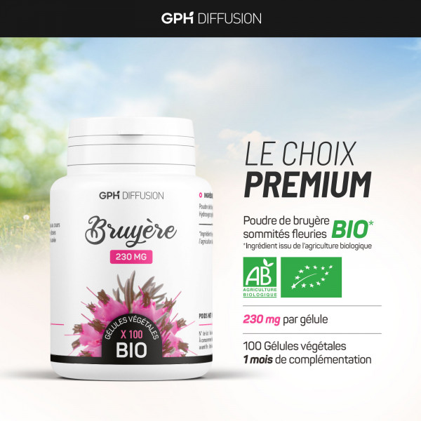 Bruyère Bio 230 mg - 200 gélules végétales