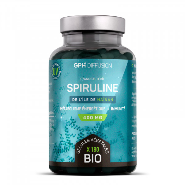 Spiruline bio - 180 gélules à 400mg