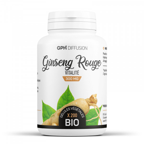 Ginseng rouge racine biologique 300 mg