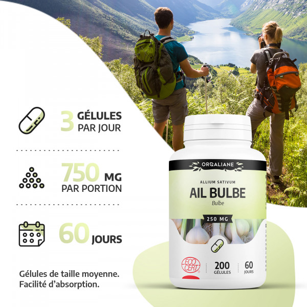 Complément alimentaire Ail - 200 gélules