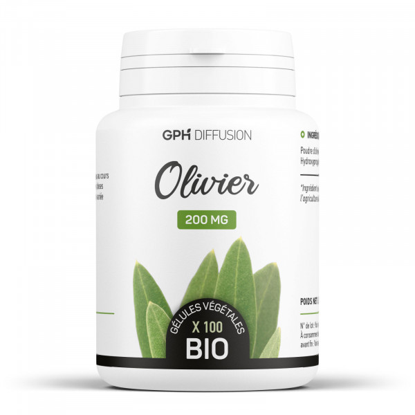 Olivier feuille biologique 200 mg