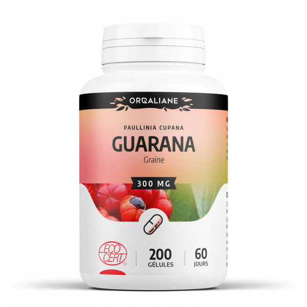 Guarana Bio 300mg - 200 gélules