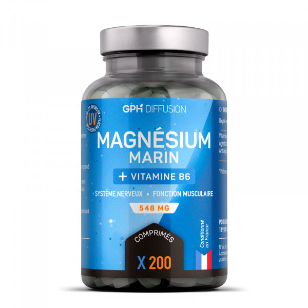 Magnésium Marin + Vitamine B6 - 548 mg - 200 comprimés