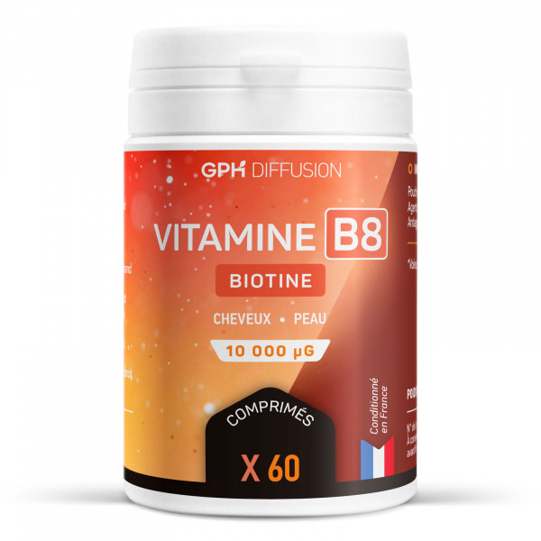 Vitamine B8 Biotine 10 000 µg 365 comprimés