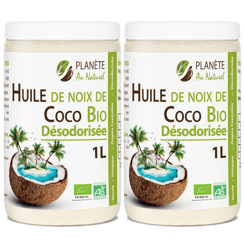 HUILERIE DE LAPALISSE Huile de noix de coco bio désodorisée 1l pas